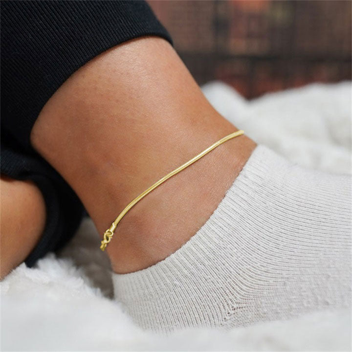 Evelyn | Pink Anklet 18K Gold