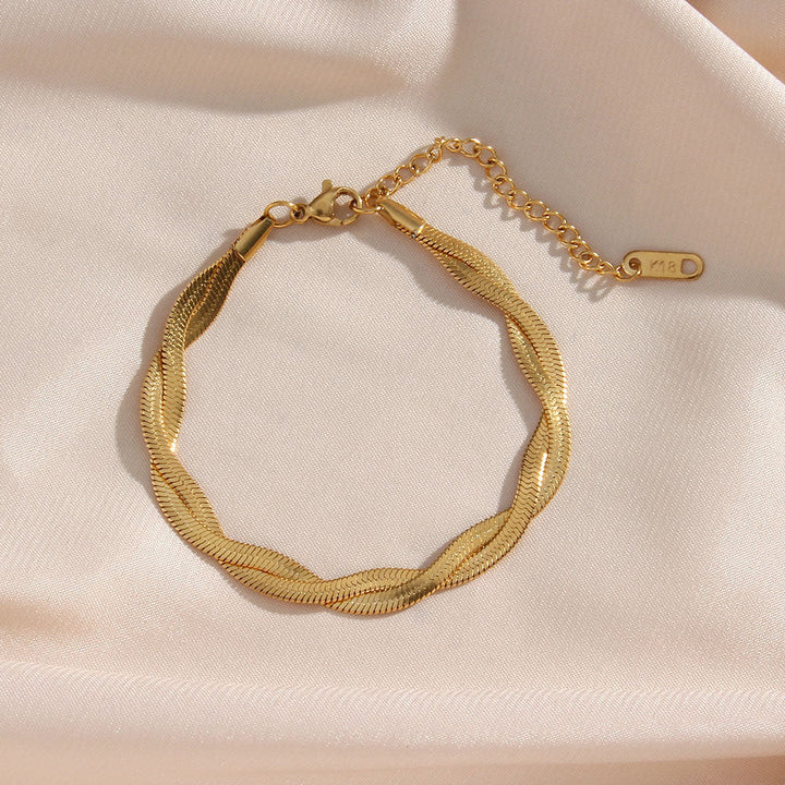 Evelyn | Twisted Bracelet 18K Gold