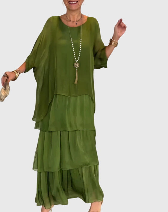 Evelyn | Long and Flowing Elegant Dress