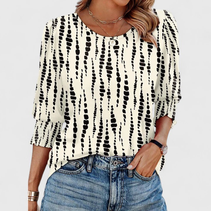 Evelyn | Elegant Smocked Top