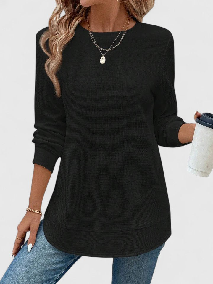 Evelyn | Elegant O-Neck Long Sleeve