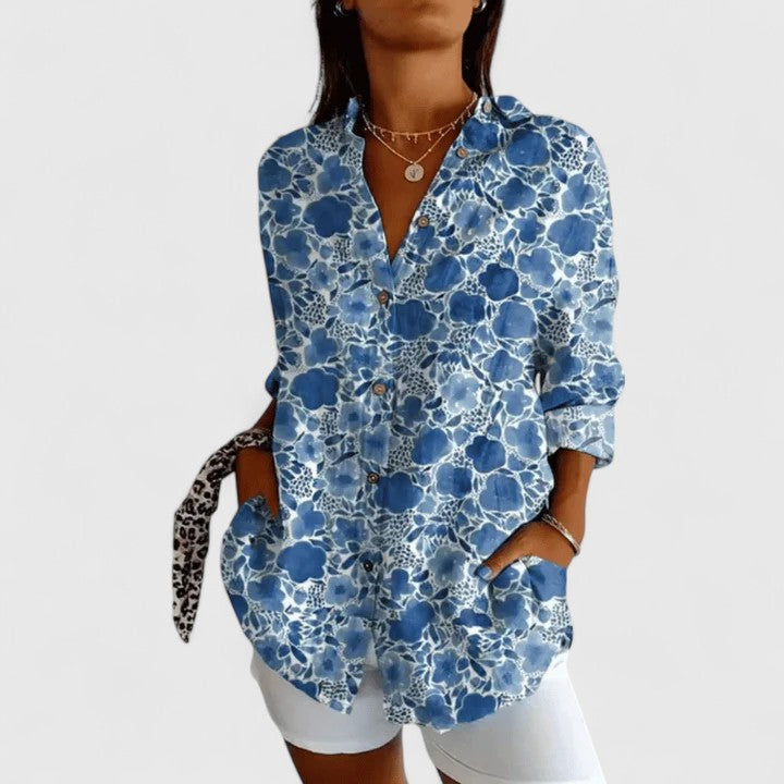 Evelyn | Elegant Floral Blouse