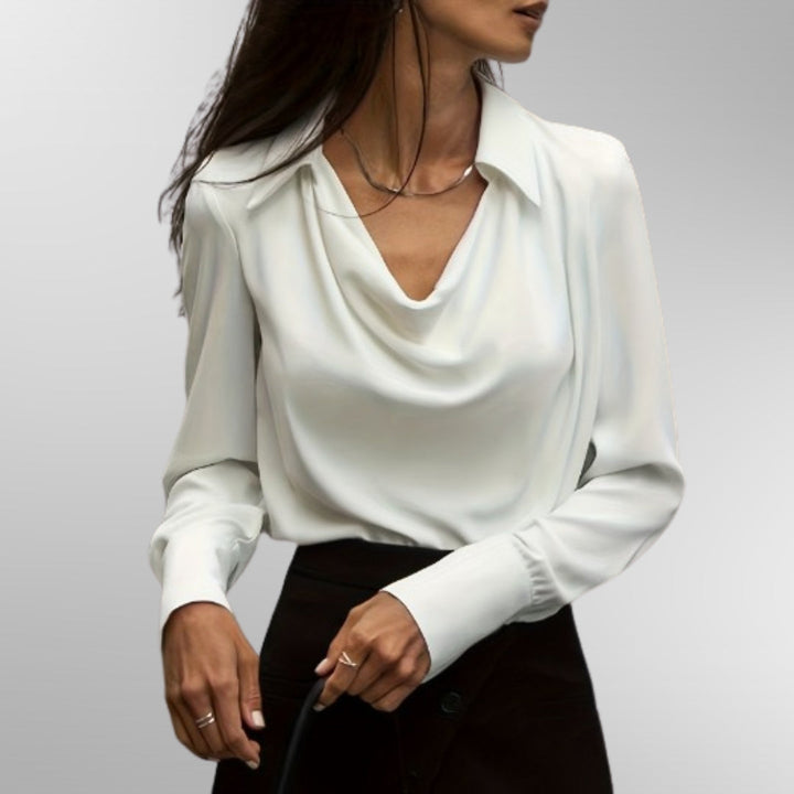 Evelyn | Elegant Satin Blouse
