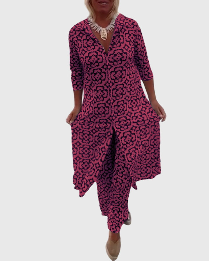 Evelyn | Elegant Vintage Two-Piece Set