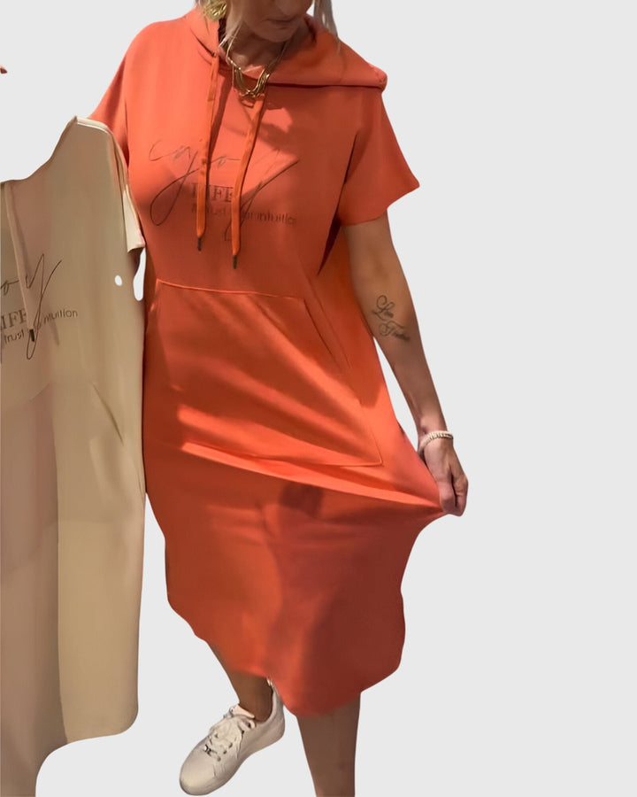 Evelyn | Casual Hoodie Dress