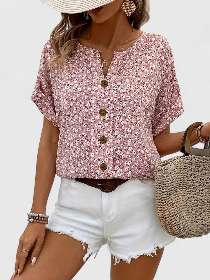 Evelyn | Elegant Floral Summer Top