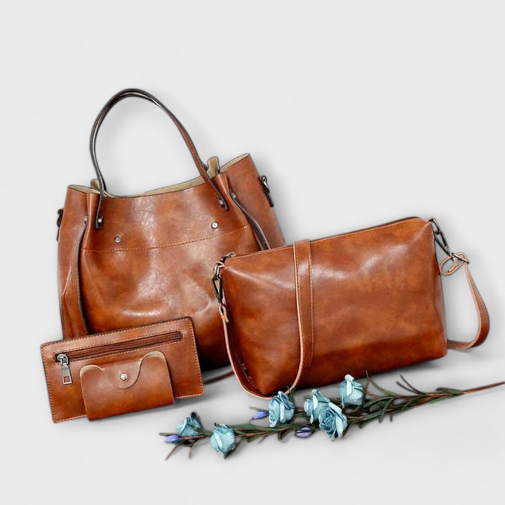 Evelyn | 4-Piece Vintage Bag Set