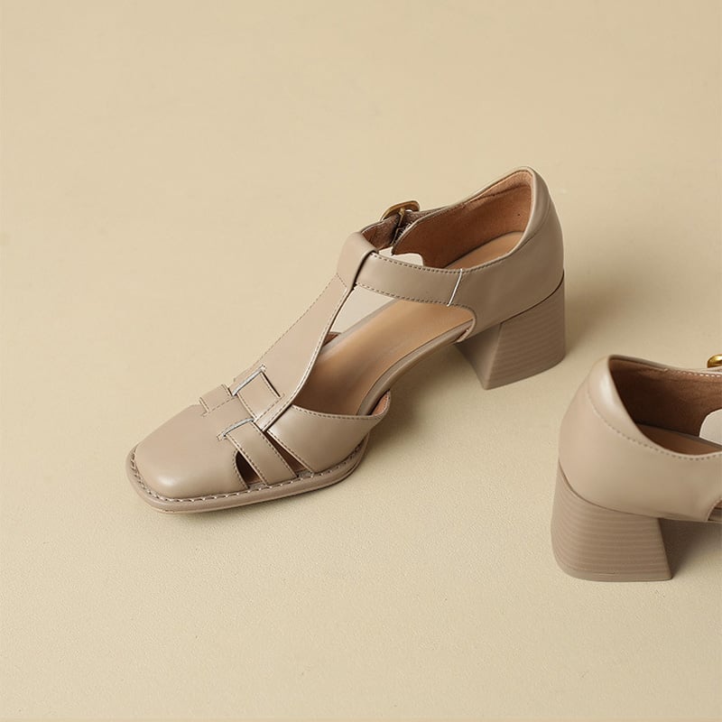 Evelyn | Square Toe Sandals