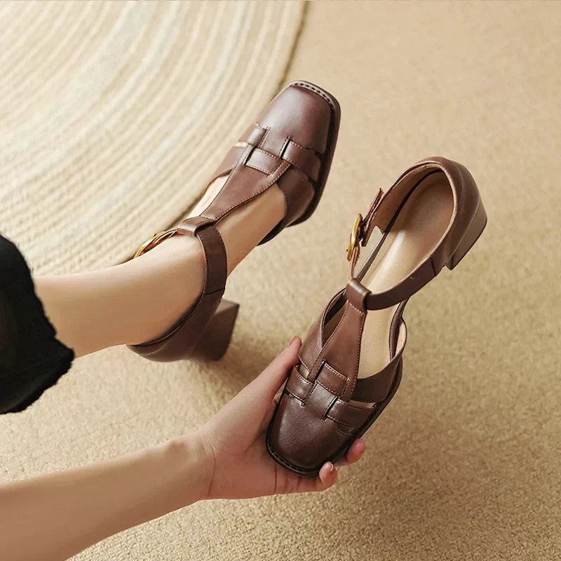 Evelyn | Square Toe Sandals