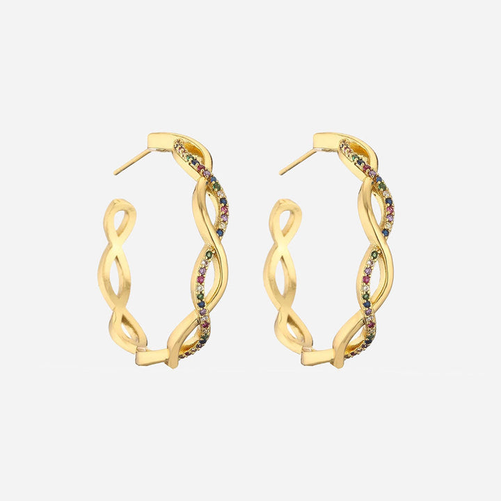 Evelyn | Wave Earrings 18K Gold