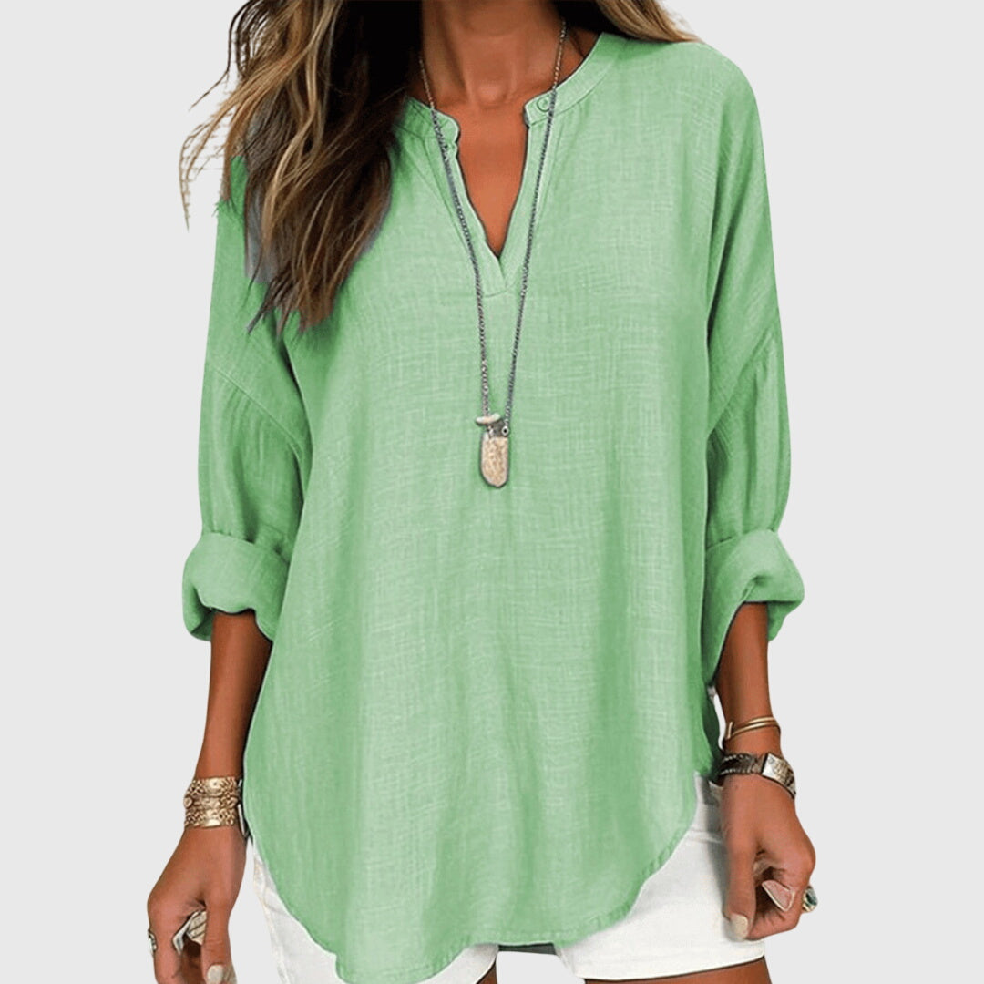 Evelyn | Flowy Elegant Beach Shirt