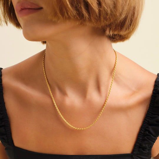 Evelyn | Rope Chain 18K Gold