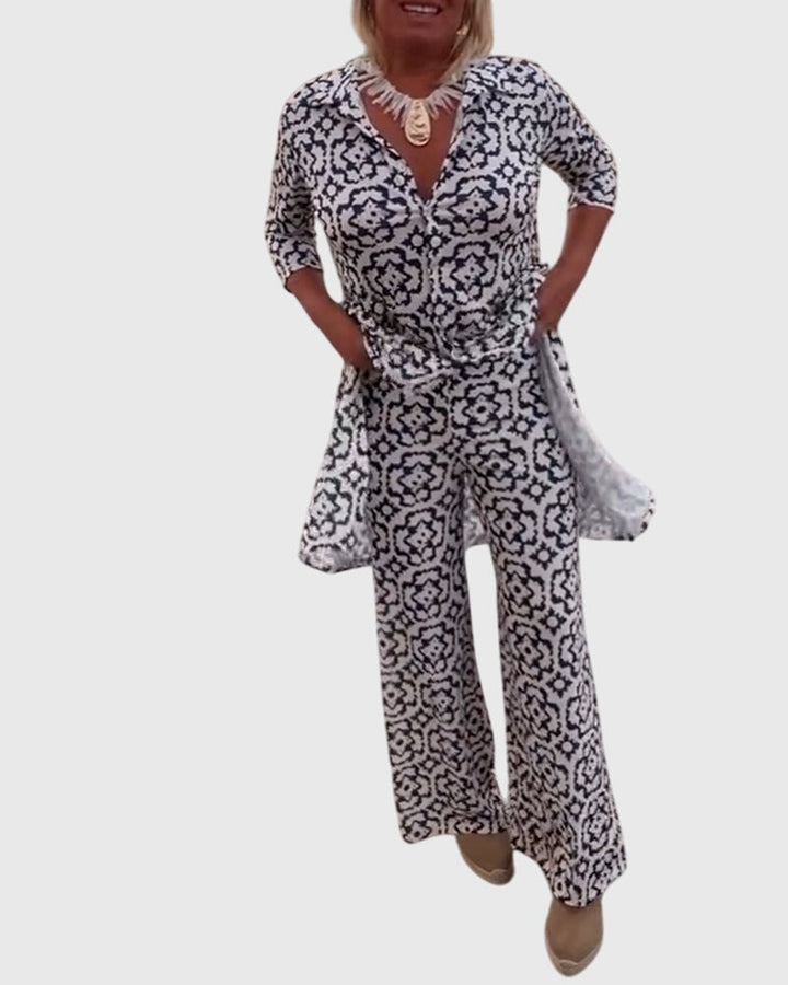 Evelyn | Elegant Vintage Two-Piece Set