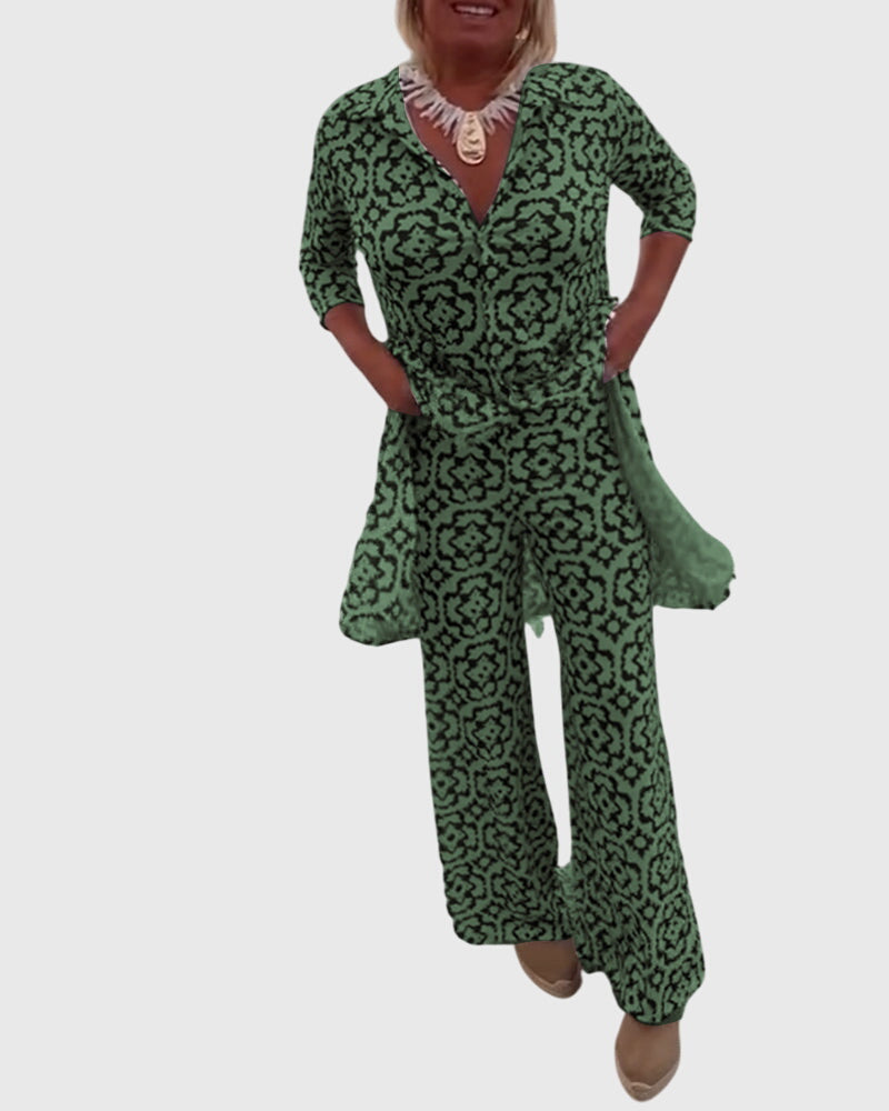 Evelyn | Elegant Vintage Two-Piece Set