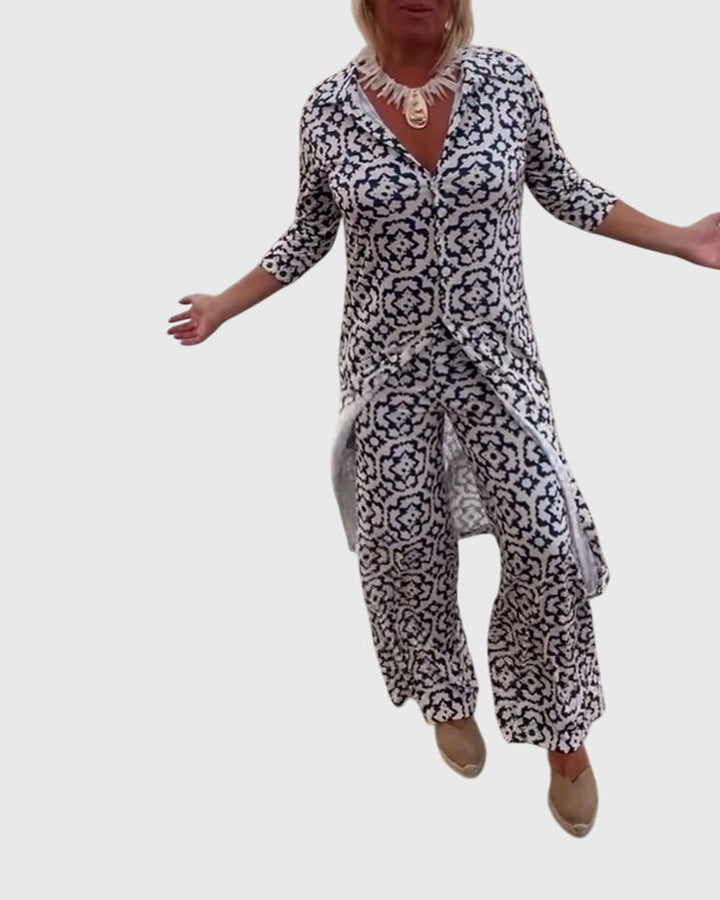 Evelyn | Elegant Vintage Two-Piece Set