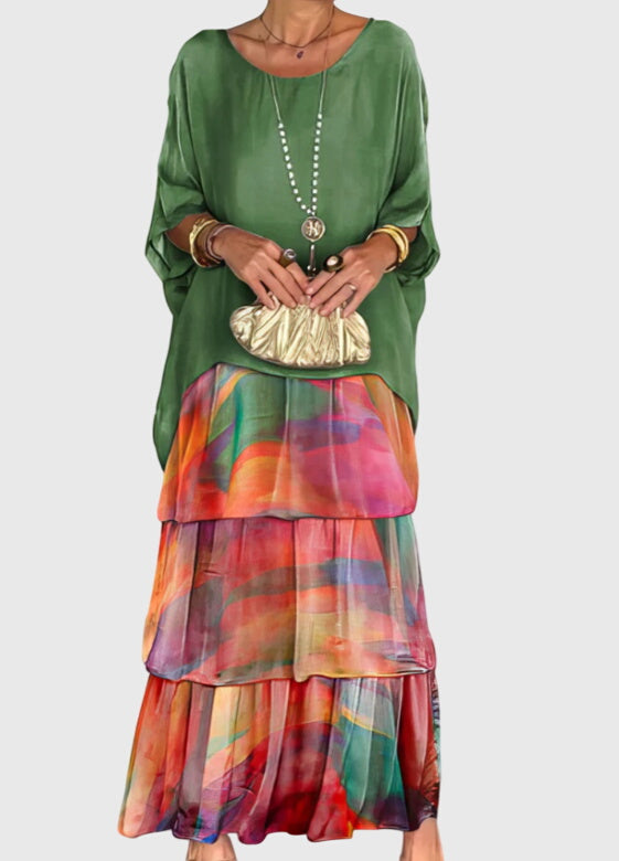 Evelyn | Long and Flowing Elegant Dress