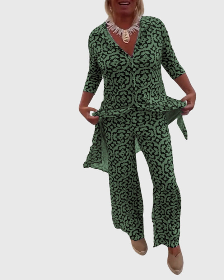 Evelyn | Elegant Vintage Two-Piece Set