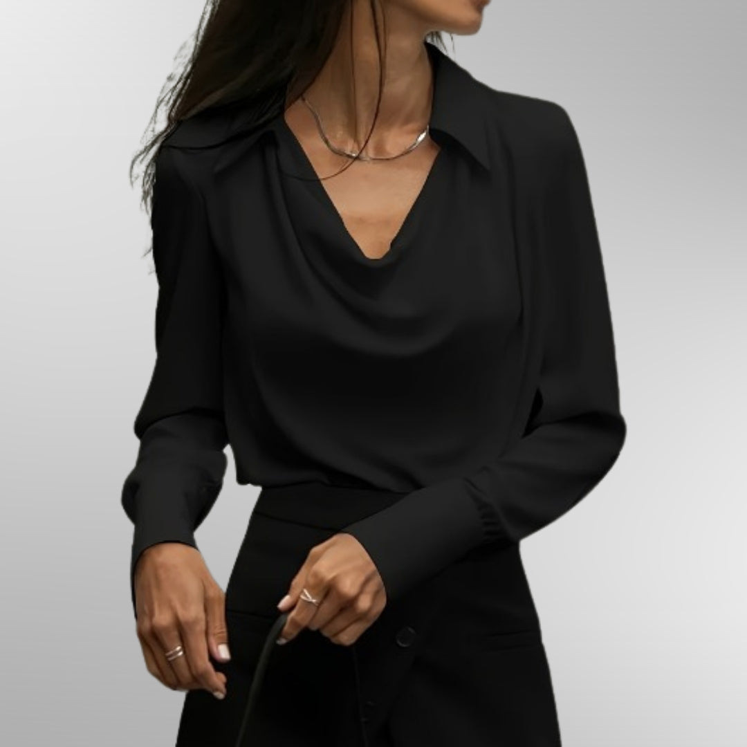 Evelyn | Elegant Satin Blouse