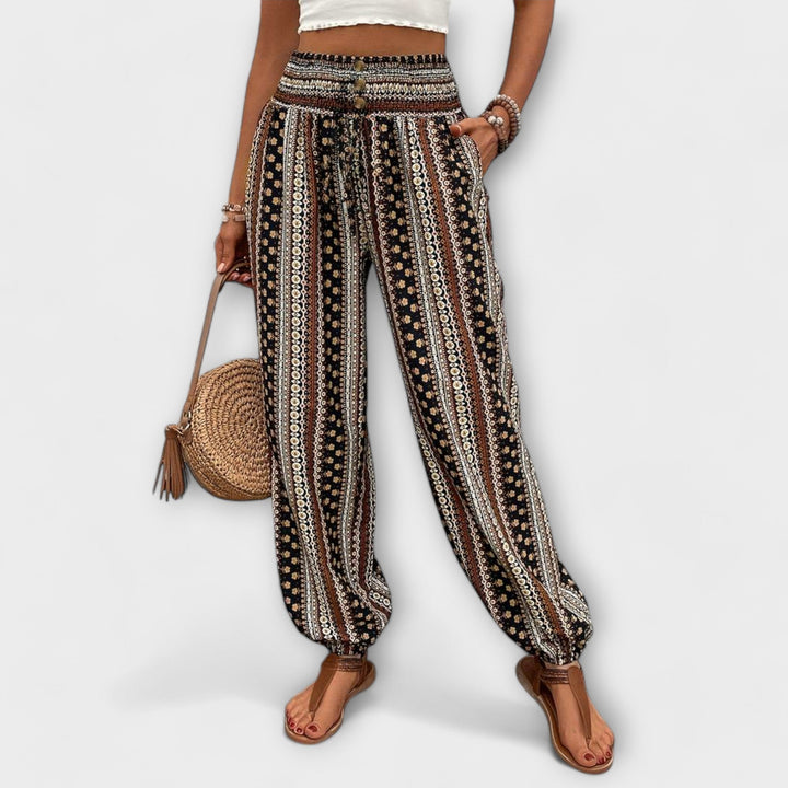 Evelyn | Ethnic Graphic Pants
