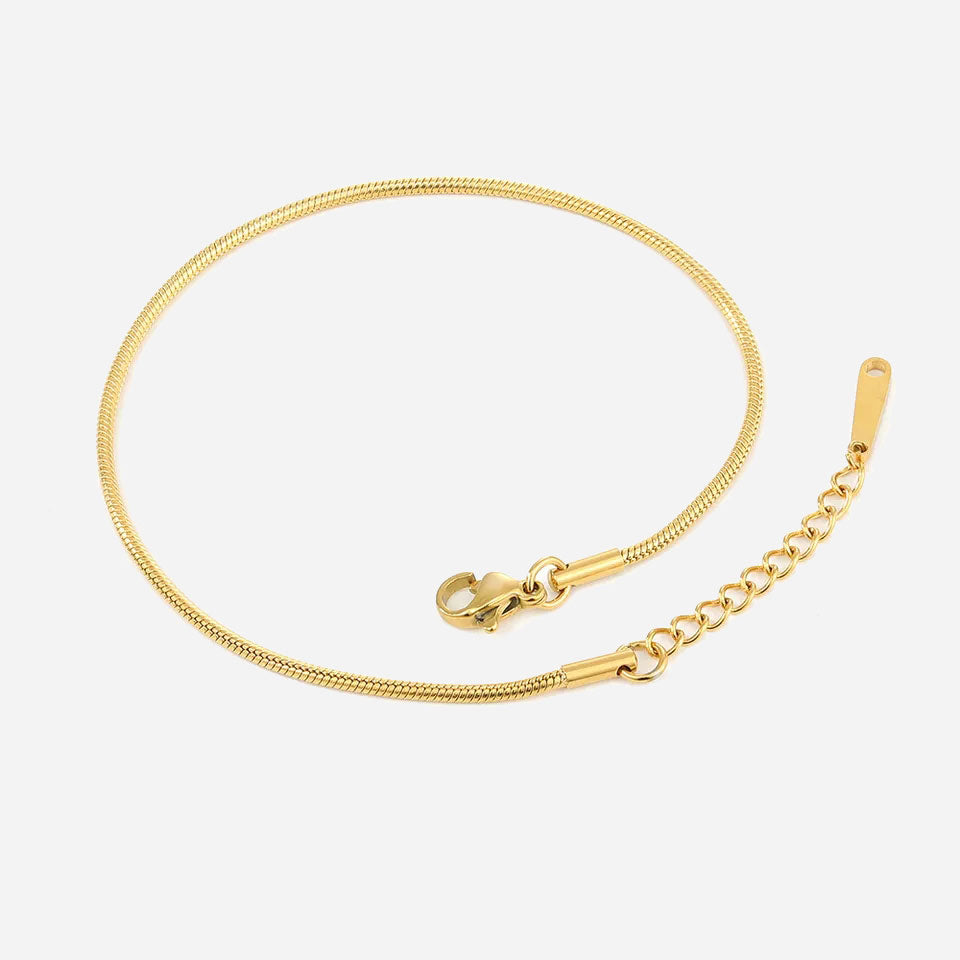 Evelyn | Pink Anklet 18K Gold