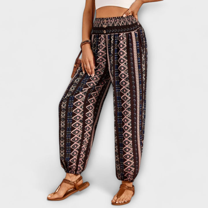 Evelyn | Ethnic Graphic Pants