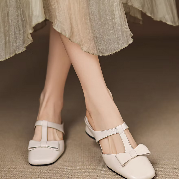 Evelyn | Square Toe Slippers