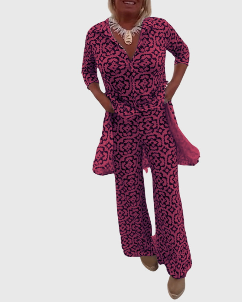 Evelyn | Elegant Vintage Two-Piece Set