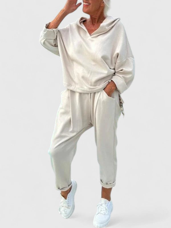 Evelyn | Comfortable Hooded Sweatshirt Set