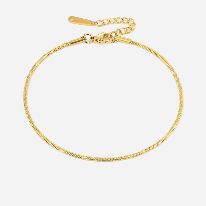 Evelyn | Pink Anklet 18K Gold