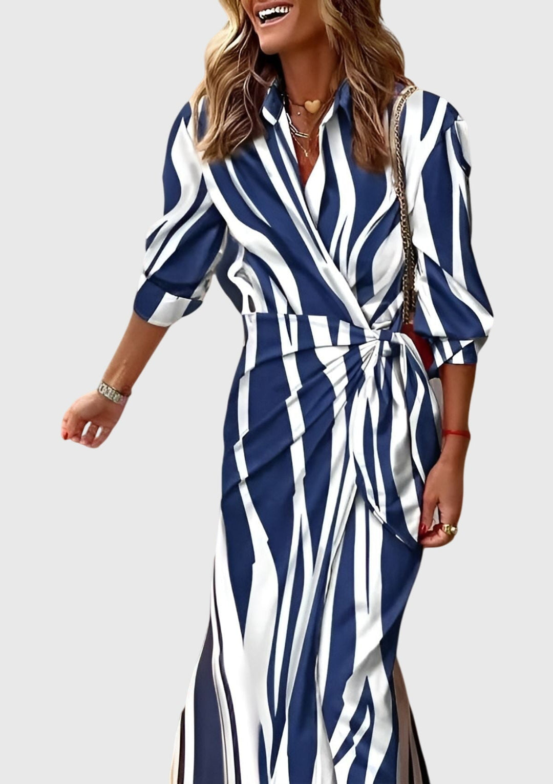 Evelyn | Elegant Wrap Dress with Print