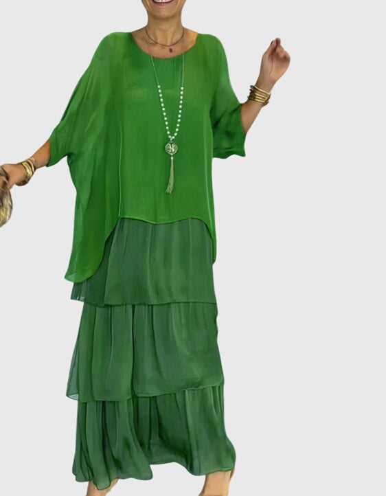 Evelyn | Long and Flowing Elegant Dress