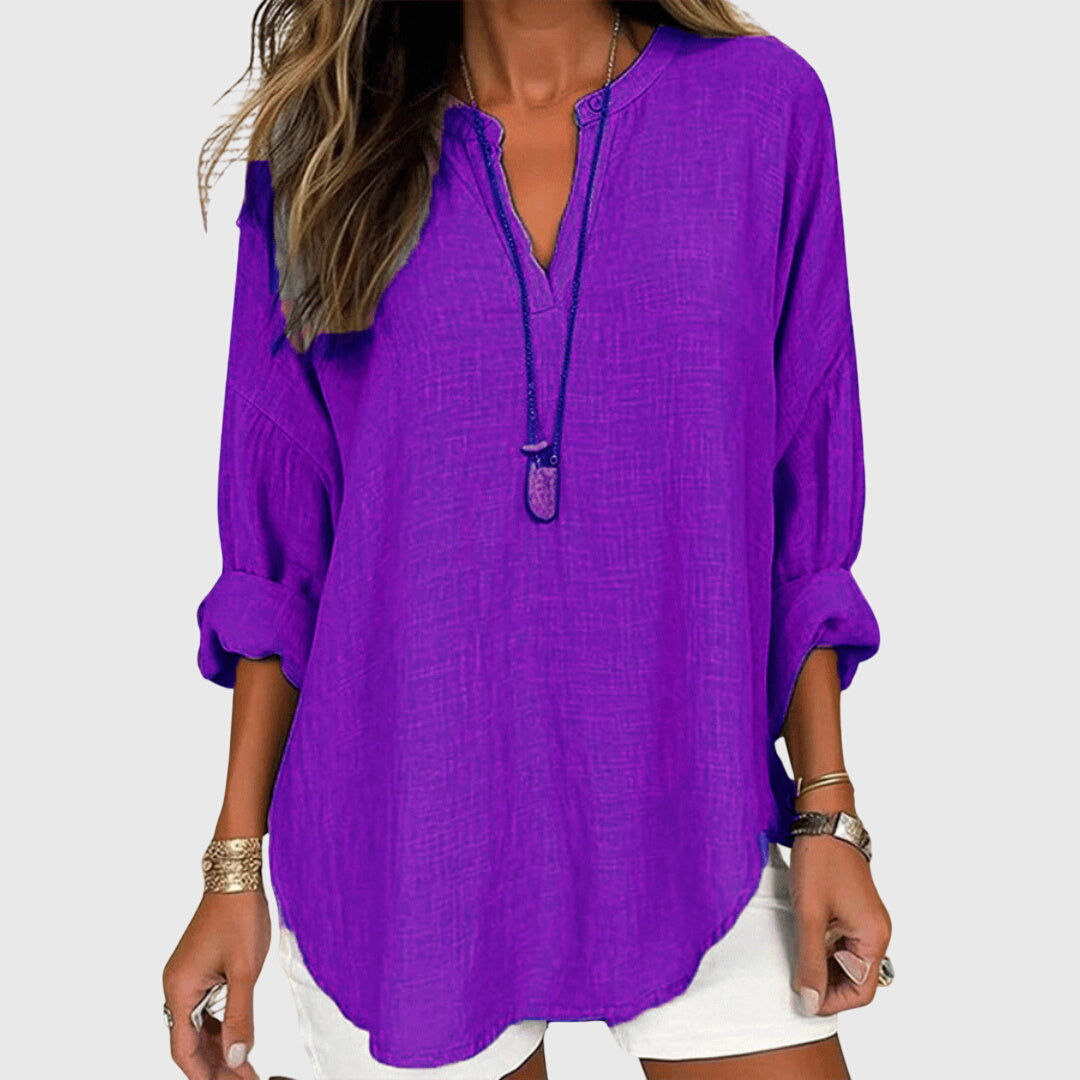 Evelyn | Flowy Elegant Beach Shirt
