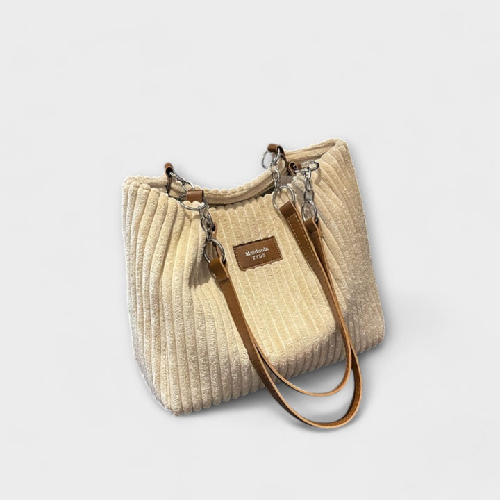 Evelyn | Soft Cord Shoulder Bag