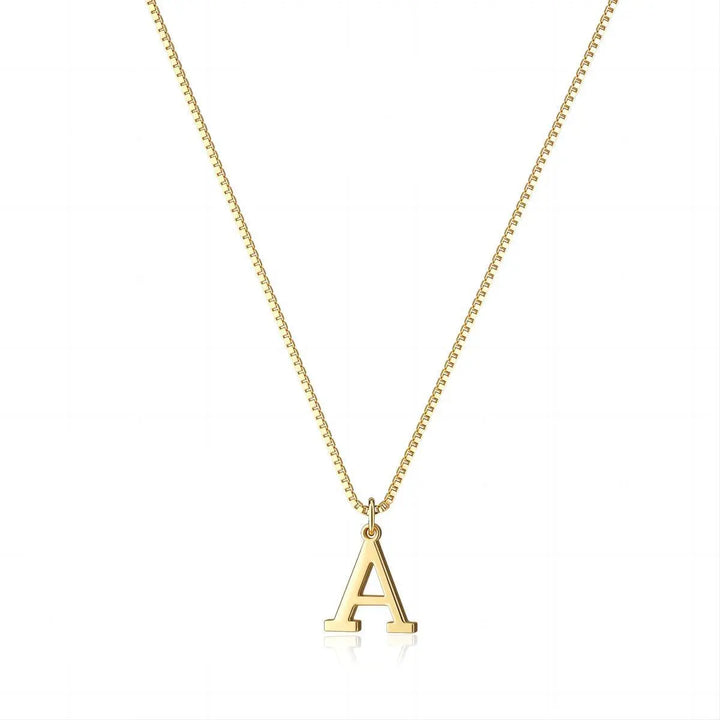 Evelyn | Initials Necklace in 18K Gold