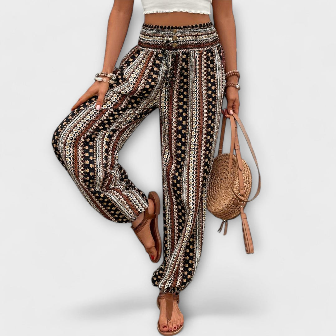 Evelyn | Ethnic Graphic Pants