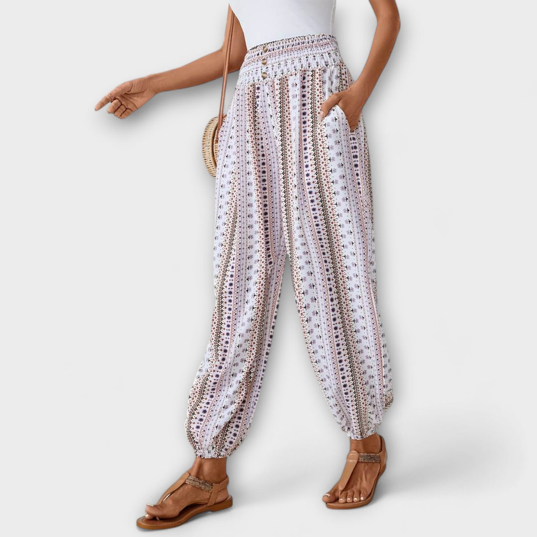 Evelyn | Ethnic Graphic Pants