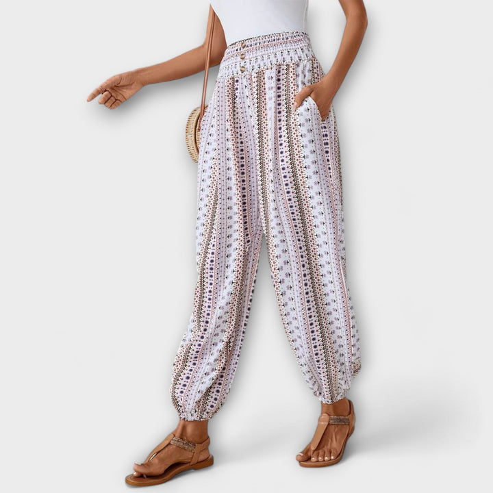 Evelyn | Ethnic Graphic Pants
