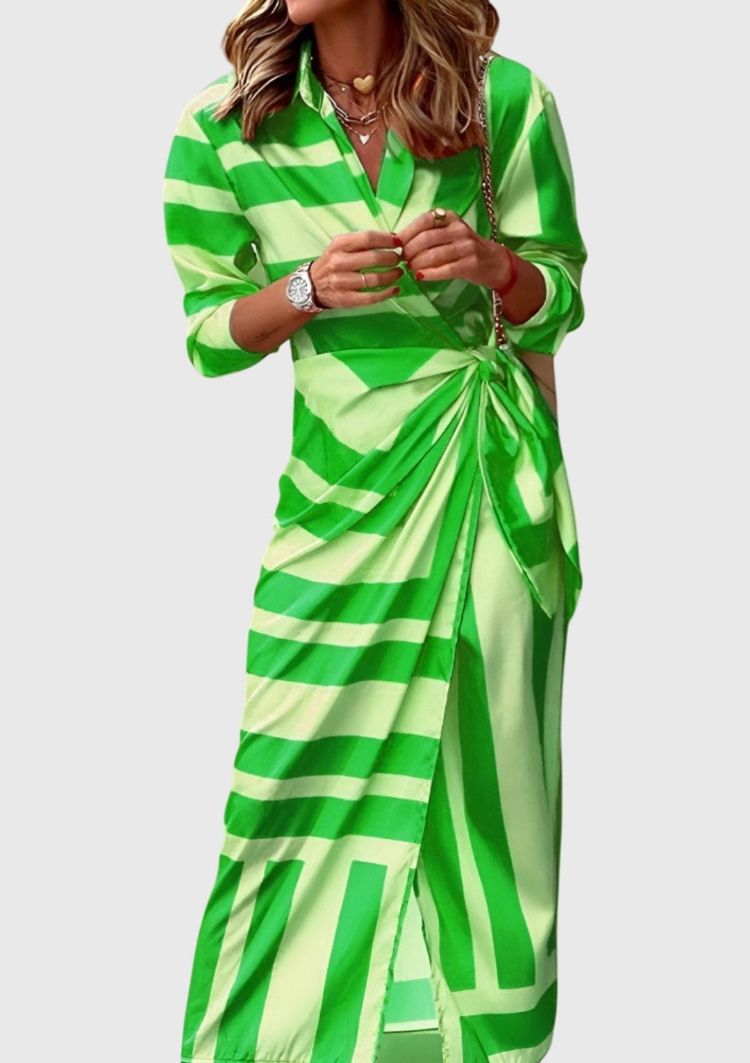 Evelyn | Elegant Wrap Dress with Print