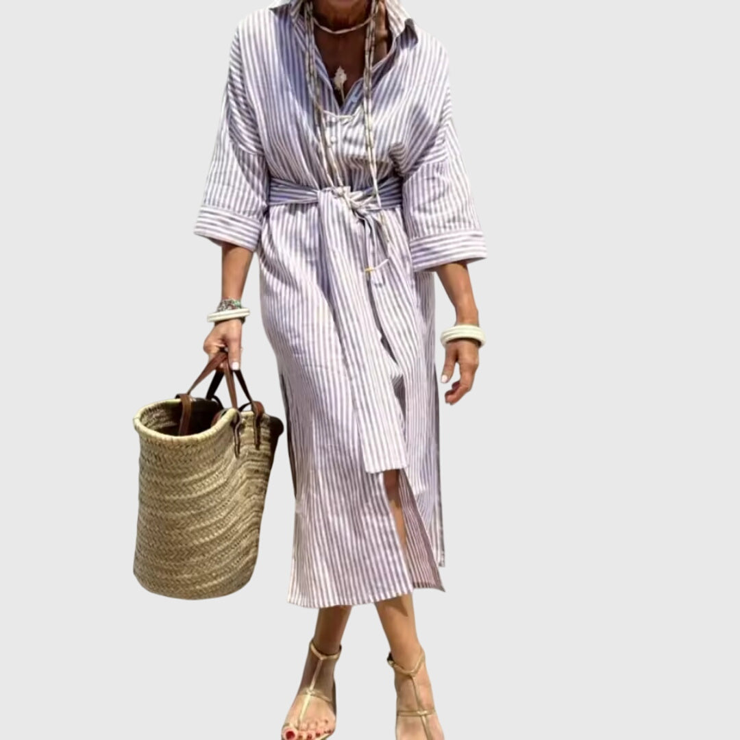 Evelyn | Classic Striped Dress