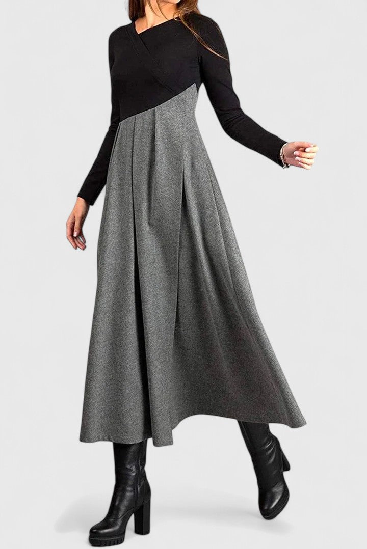 Evelyn | Elegant Long Sleeve Maxi Dress