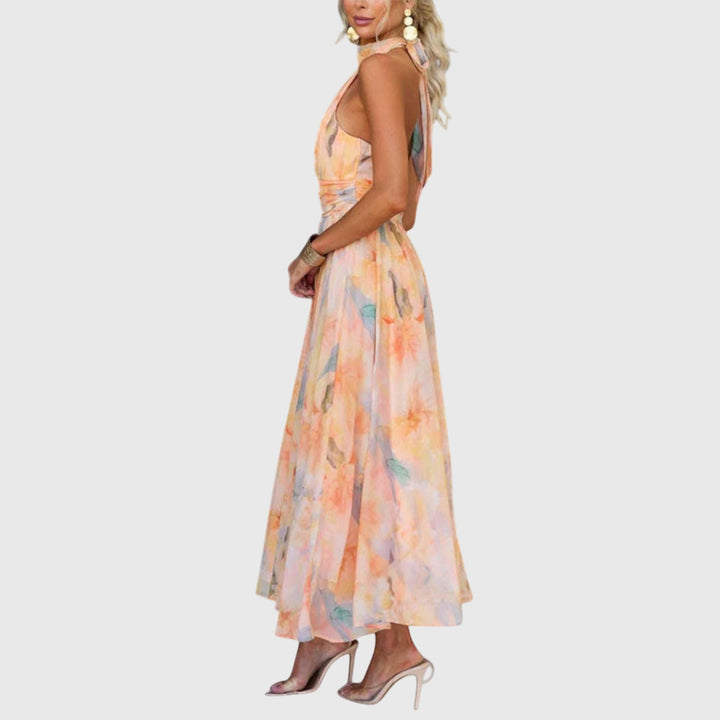 Evelyn | Halter Maxi Dress