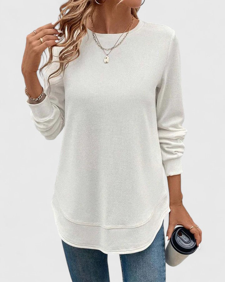 Evelyn | Elegant O-Neck Long Sleeve