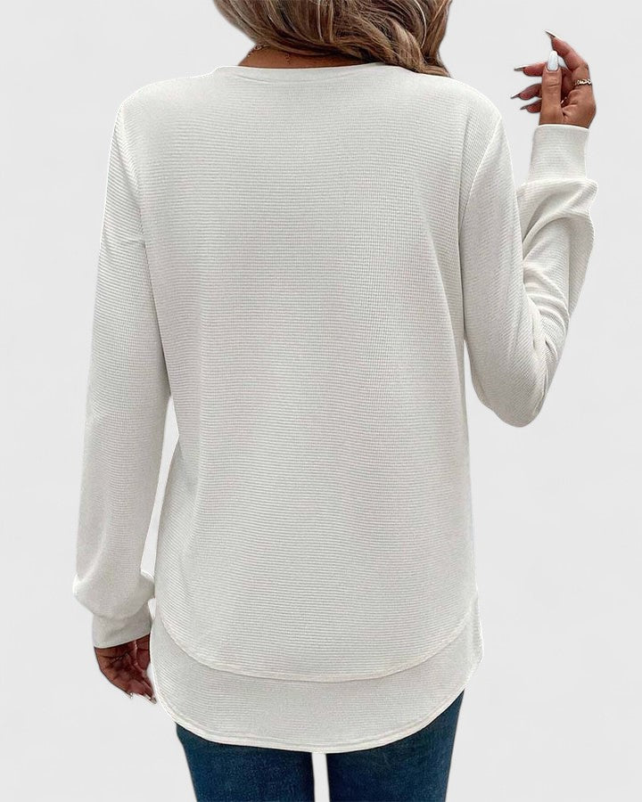 Evelyn | Elegant O-Neck Long Sleeve