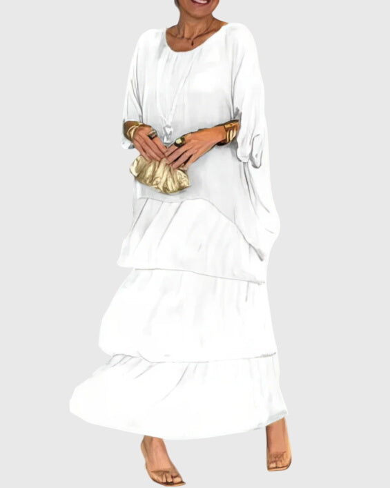 Evelyn | Long and Flowing Elegant Dress