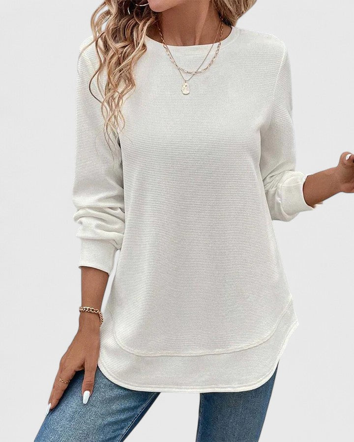 Evelyn | Elegant O-Neck Long Sleeve