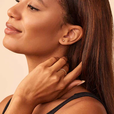 Evelyn | Round Earrings 18K Gold