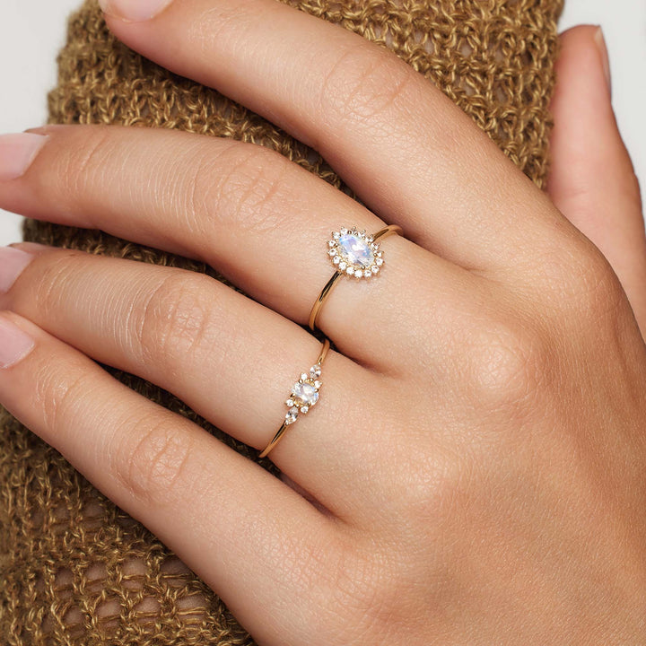 Evelyn | Violet Diamond Ring 18k Gold