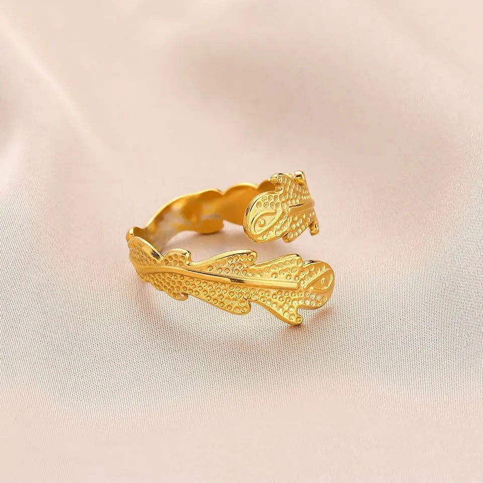 Evelyn | Coral Ring 18K Gold