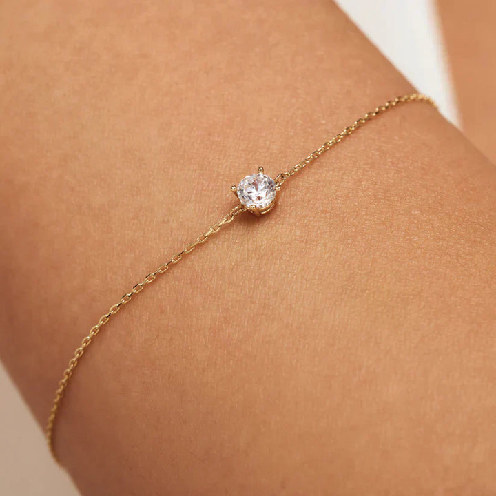 Evelyn | Bracelet with Moissanite Stones in 14k Gold