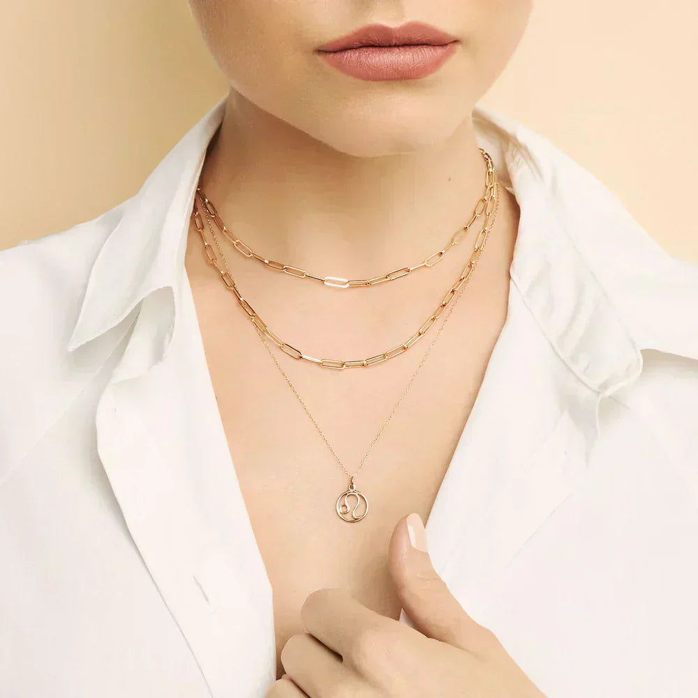 Evelyn | Zodiac Sign Necklace 18k Gold